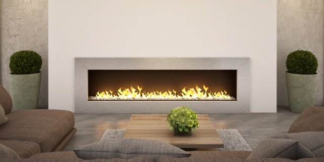 Gas or electric fireplace