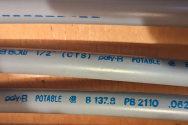 Poly b piping in a residential property