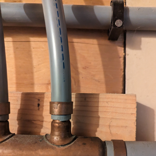 residential poly b pipe replacement needed in a client's home.