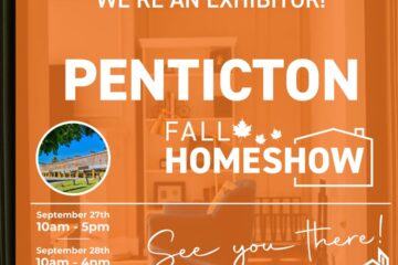 Flyer image detailing that Vision Plumbing Heating Cooling will be having a booth at the 2025 Penticton Fall Homeshow on September 27th and 28th at the Penticton Trade & Convention Centre