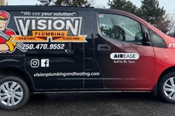 Vision Plumbing Heating Cooling's updated mechanical services van