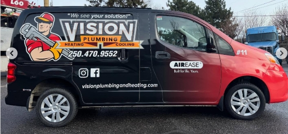 Vision Plumbing Heating Cooling's updated mechanical services van