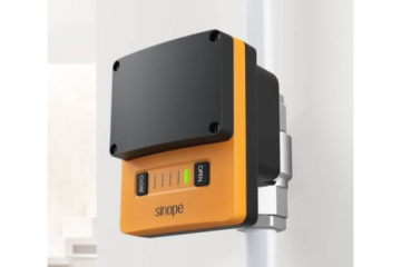 Close-up of a sedna by sinope smart water shutoff valve that Vision Plumbing Heating Cooling can install in Kelowna BC.